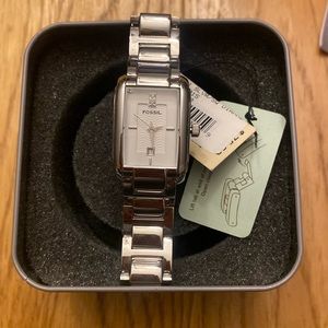 NWT Vintage Fossil Watch with Crystals